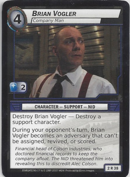 Brian Vogler, Company Man